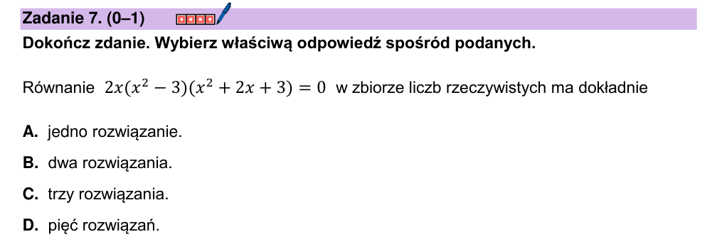 Zadanie 7 z arkusza CKE, marzec 2026 (oryginał)