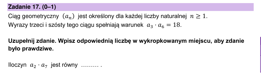 Zadanie 17 z arkusza CKE, maj 2026 (oryginał)