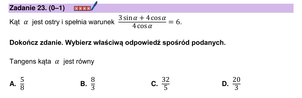 Zadanie 23 z arkusza CKE, maj 2026 (oryginał)