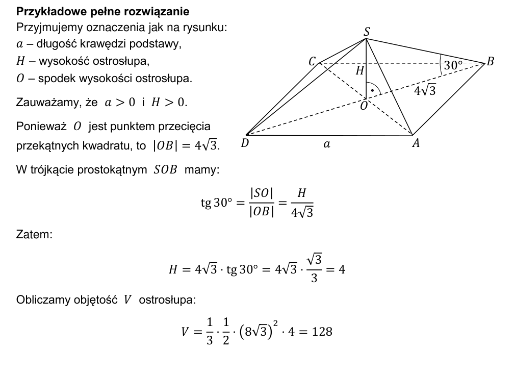 Przykładowe rozwiązanie CKE do zadania 27