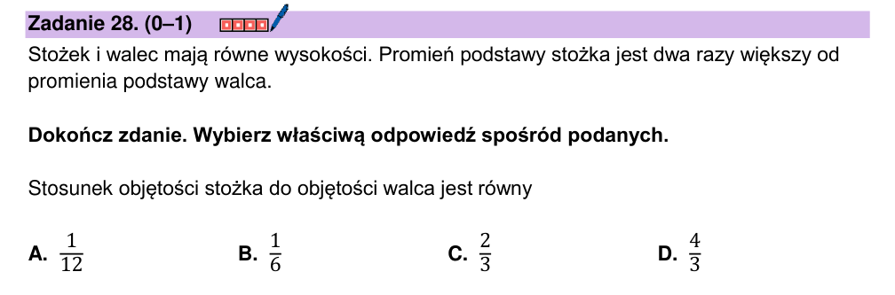 Zadanie 28 z arkusza CKE, maj 2026 (oryginał)