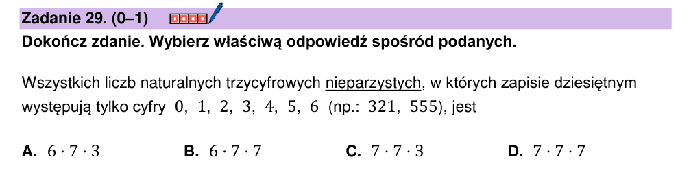 Zadanie 29 z arkusza CKE, maj 2026 (oryginał)