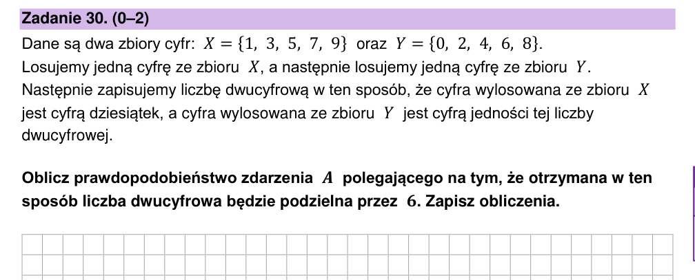 Zadanie 30 z arkusza CKE, maj 2026 (oryginał)