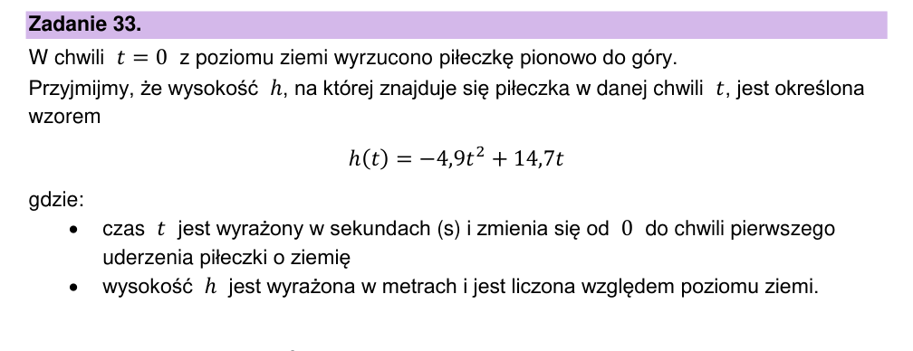 Zadanie 33.1 z arkusza CKE, maj 2026 (oryginał)