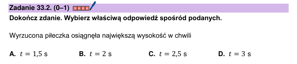Zadanie 33.2 z arkusza CKE, maj 2026 (oryginał)