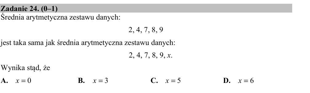 Zadanie 24 z arkusza CKE, maj 2015 (oryginał)