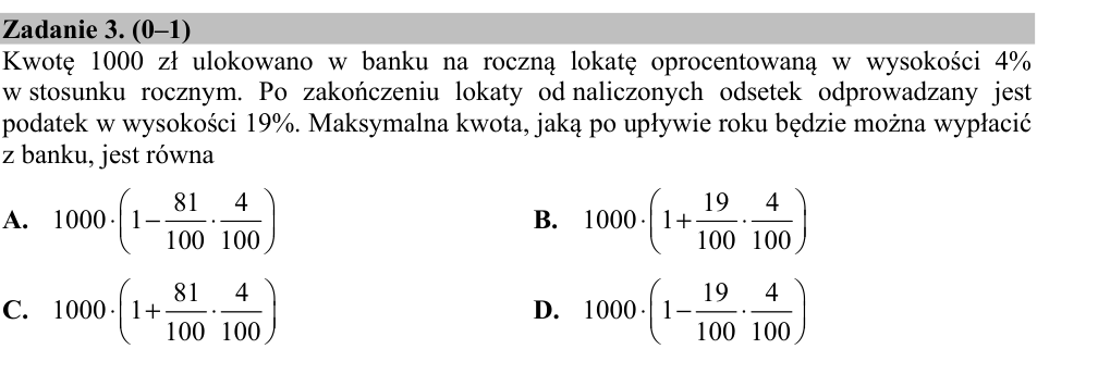 Zadanie 3 z arkusza CKE, maj 2015 (oryginał)
