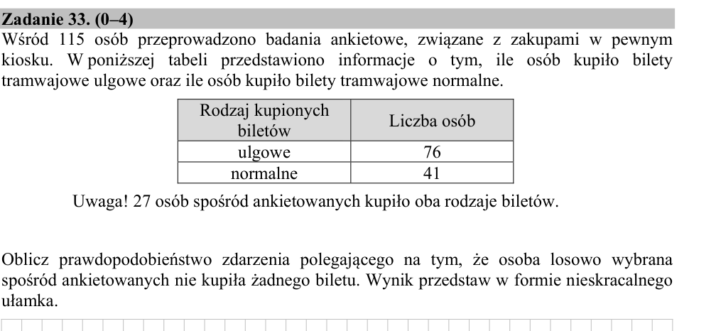 Zadanie 33 z arkusza CKE, maj 2015 (oryginał)