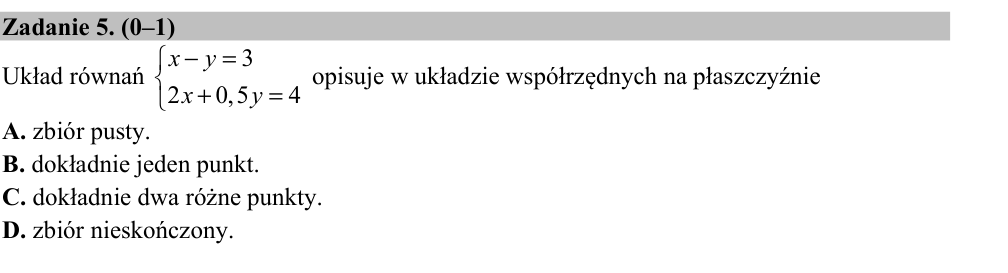 Zadanie 5 z arkusza CKE, maj 2015 (oryginał)