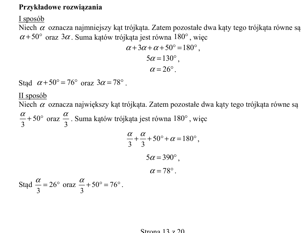 Przykładowe rozwiązanie CKE do zadania 32