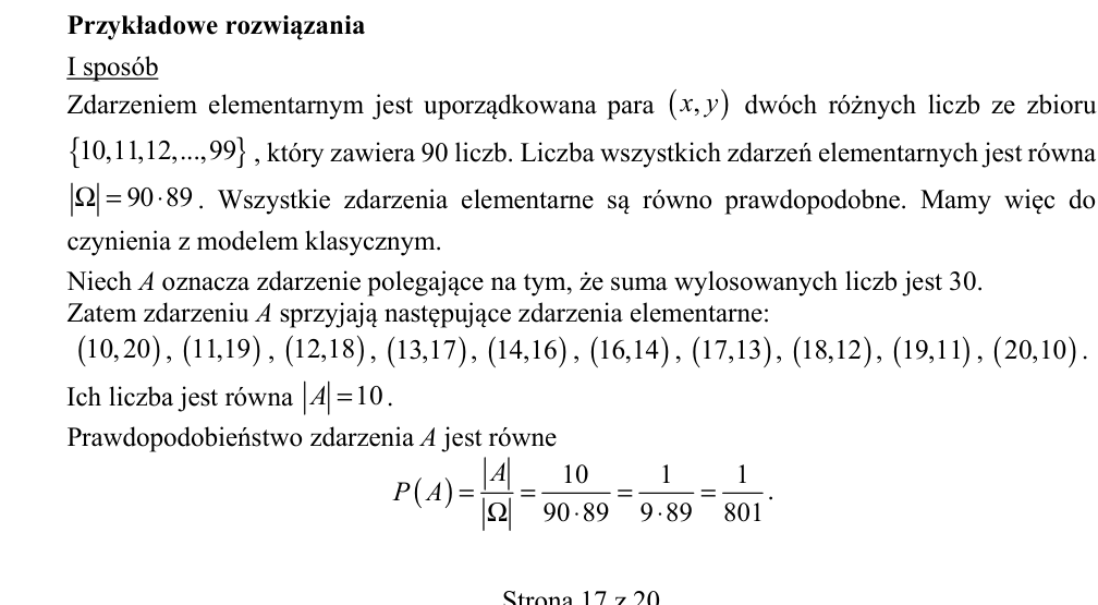 Przykładowe rozwiązanie CKE do zadania 34