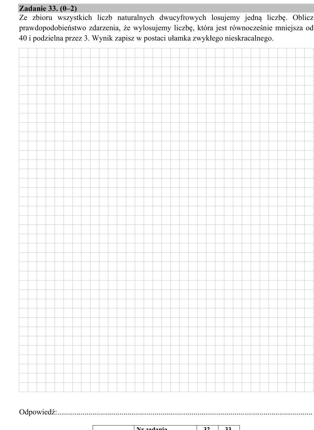 Zadanie 33 z arkusza CKE, maj 2017 (oryginał)