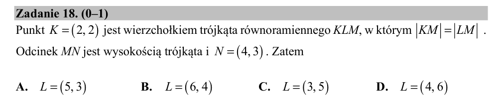 Zadanie 18 z arkusza CKE, maj 2018 (oryginał)
