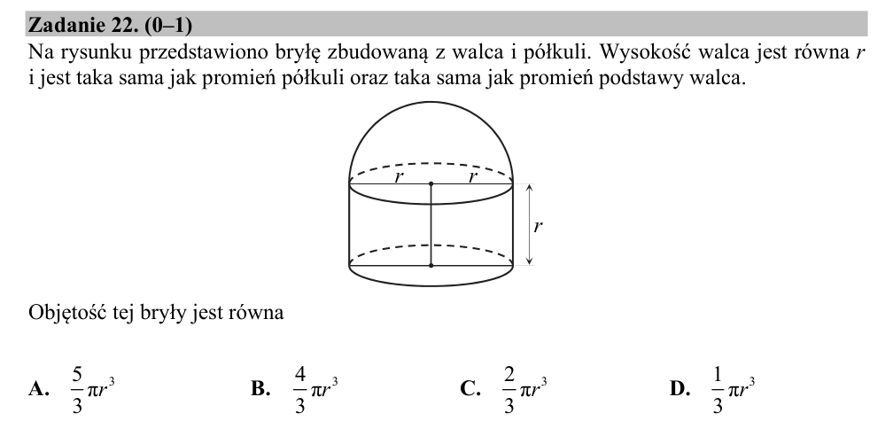 Zadanie 22 z arkusza CKE, maj 2018 (oryginał)