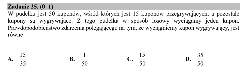 Zadanie 25 z arkusza CKE, maj 2018 (oryginał)