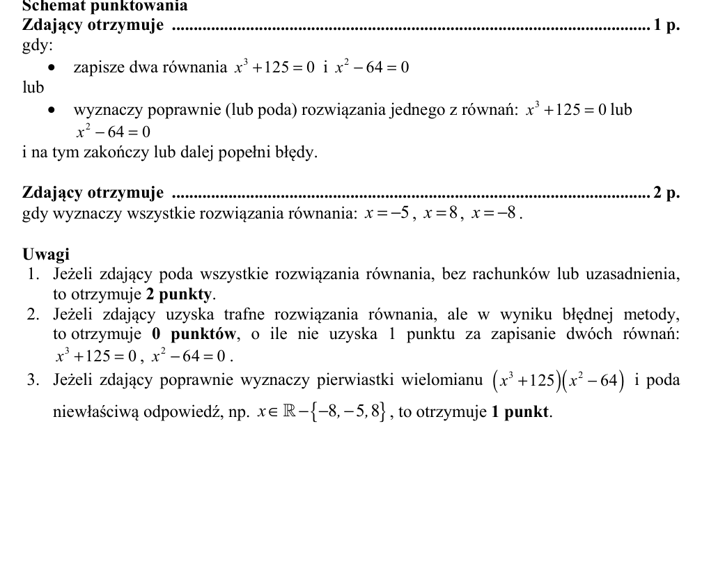 Przykładowe rozwiązanie CKE do zadania 27