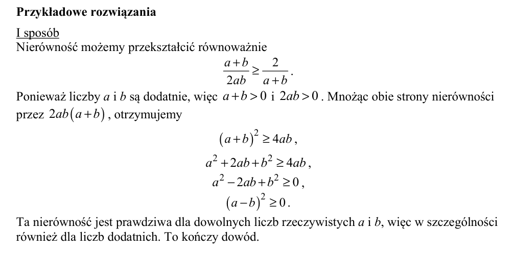Przykładowe rozwiązanie CKE do zadania 28