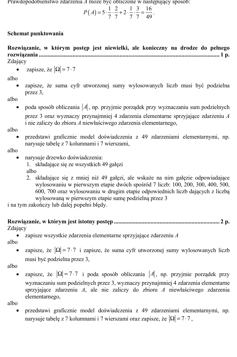 Przykładowe rozwiązanie CKE do zadania 33