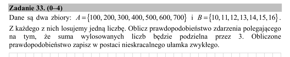 Zadanie 33 z arkusza CKE, maj 2018 (oryginał)