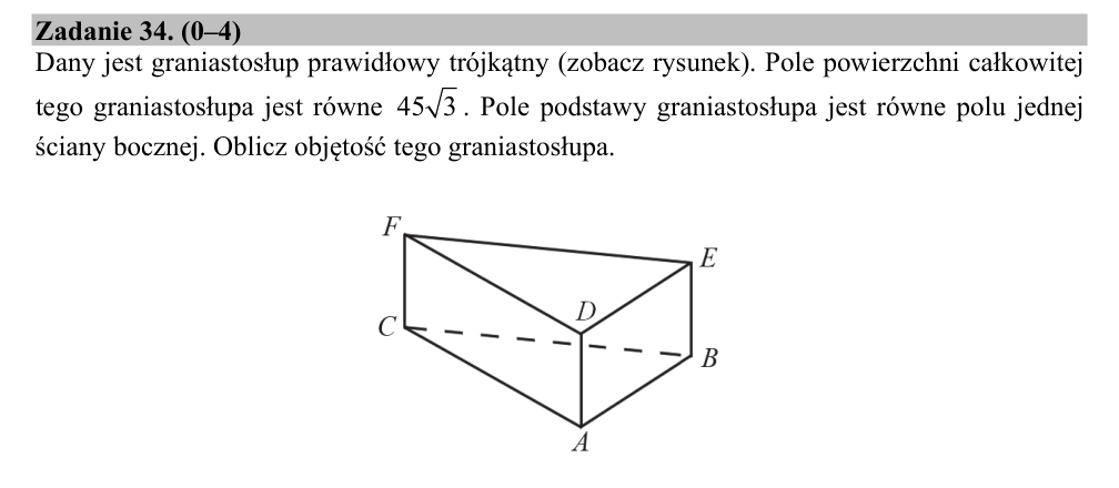 Zadanie 34 z arkusza CKE, maj 2018 (oryginał)