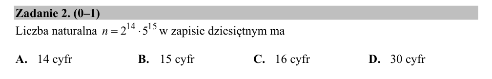 Zadanie 2 z arkusza CKE, maj 2019 (oryginał)