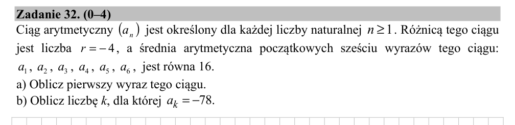 Zadanie 32 z arkusza CKE, maj 2019 (oryginał)