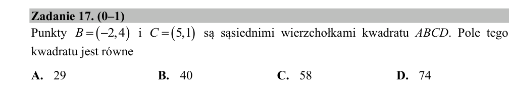 Zadanie 17 z arkusza CKE, marzec 2020 (oryginał)