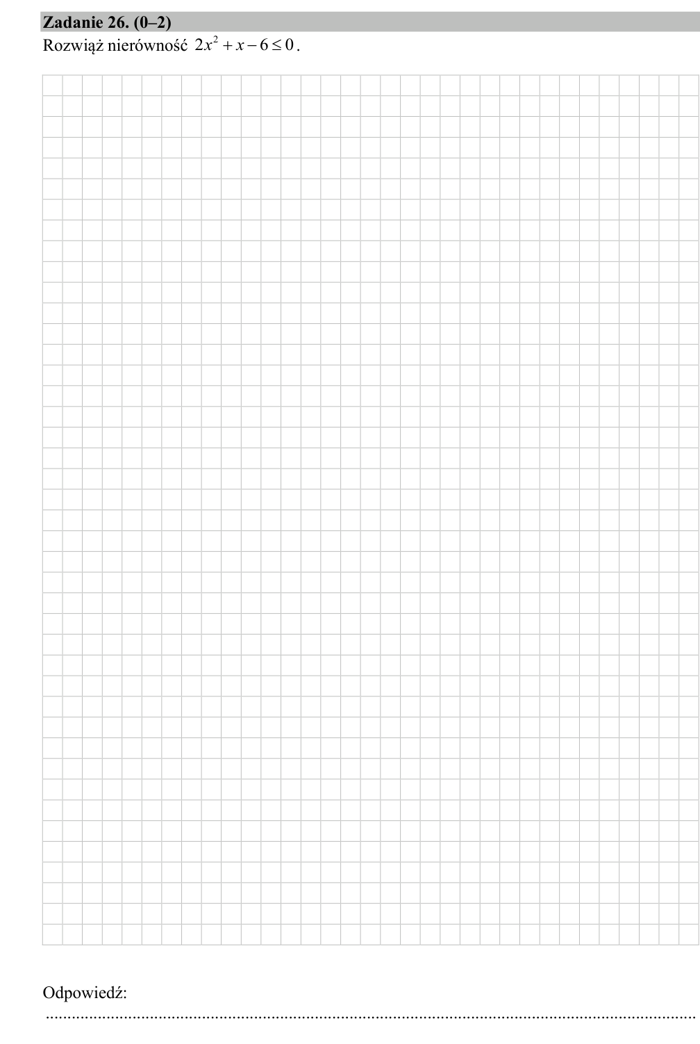 Zadanie 26 z arkusza CKE, marzec 2020 (oryginał)
