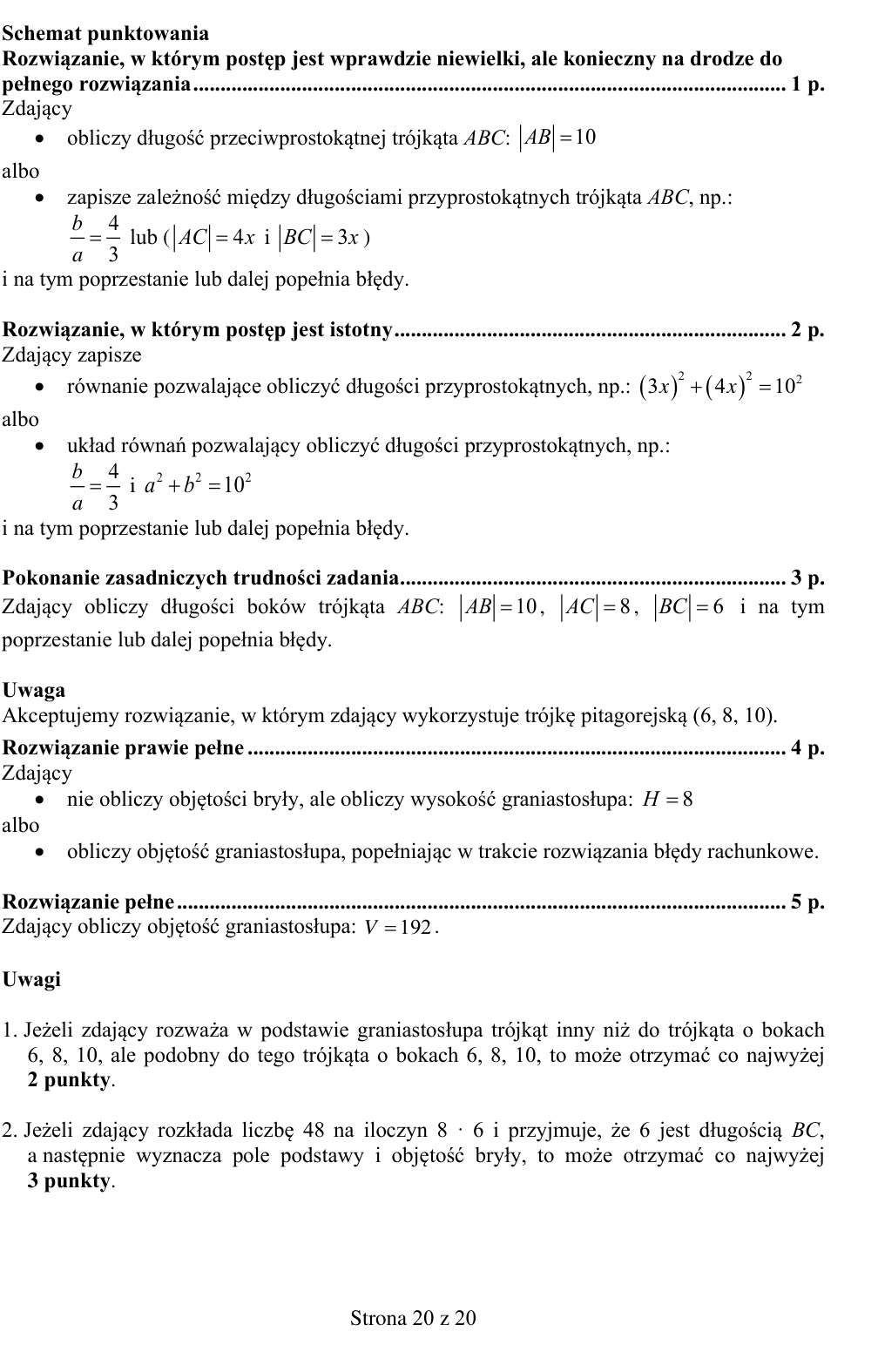 Przykładowe rozwiązanie CKE do zadania 34