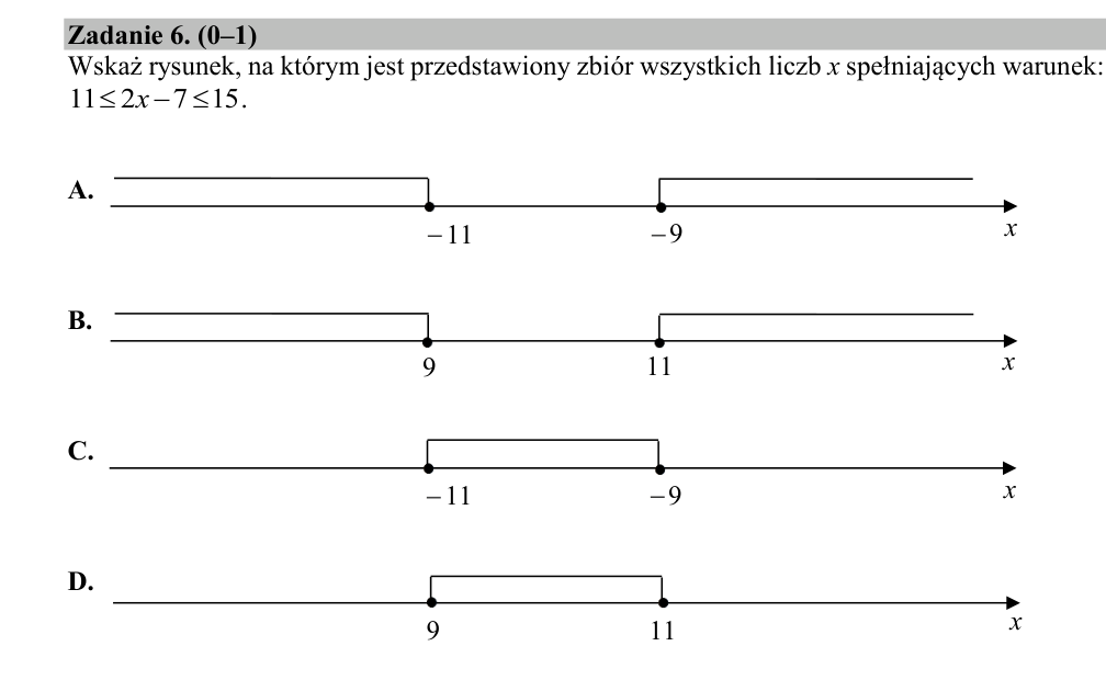 Zadanie 6 z arkusza CKE, marzec 2020 (oryginał)