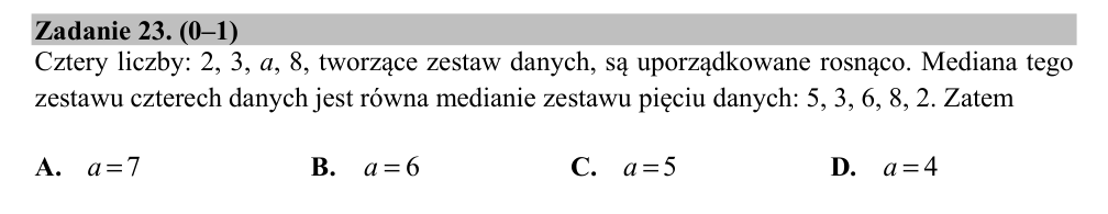 Zadanie 23 z arkusza CKE, czerwiec 2020 (oryginał)
