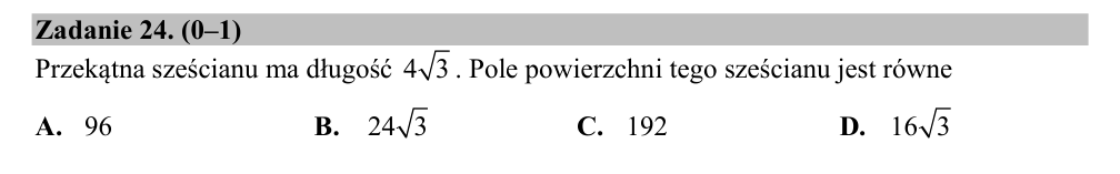 Zadanie 24 z arkusza CKE, czerwiec 2020 (oryginał)