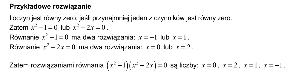 Przykładowe rozwiązanie CKE do zadania 27