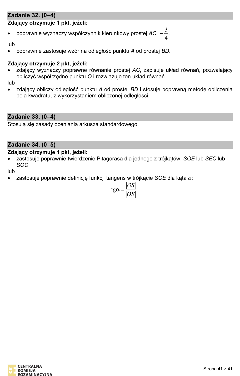 Przykładowe rozwiązanie CKE do zadania 34