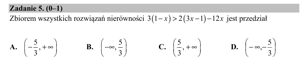 Zadanie 5 z arkusza CKE, czerwiec 2020 (oryginał)