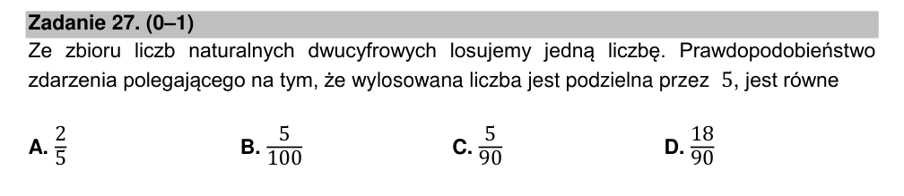 Zadanie 27 z arkusza CKE, marzec 2021 (oryginał)