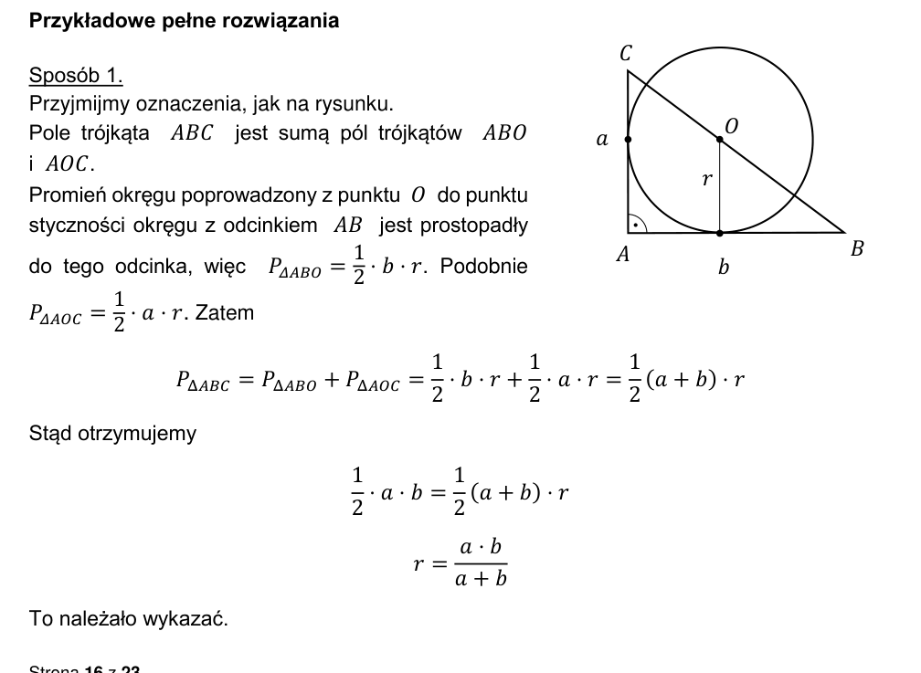 Przykładowe rozwiązanie CKE do zadania 31