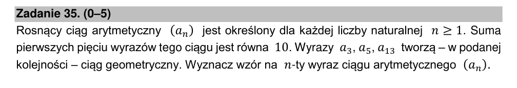 Zadanie 35 z arkusza CKE, marzec 2021 (oryginał)