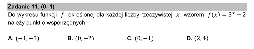Zadanie 11 z arkusza CKE, maj 2021 (oryginał)