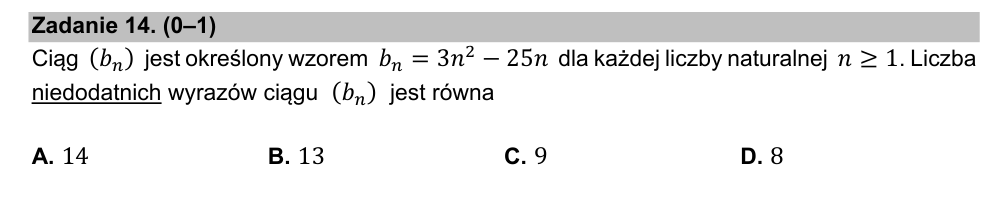 Zadanie 14 z arkusza CKE, maj 2021 (oryginał)