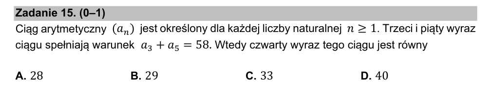 Zadanie 15 z arkusza CKE, maj 2021 (oryginał)