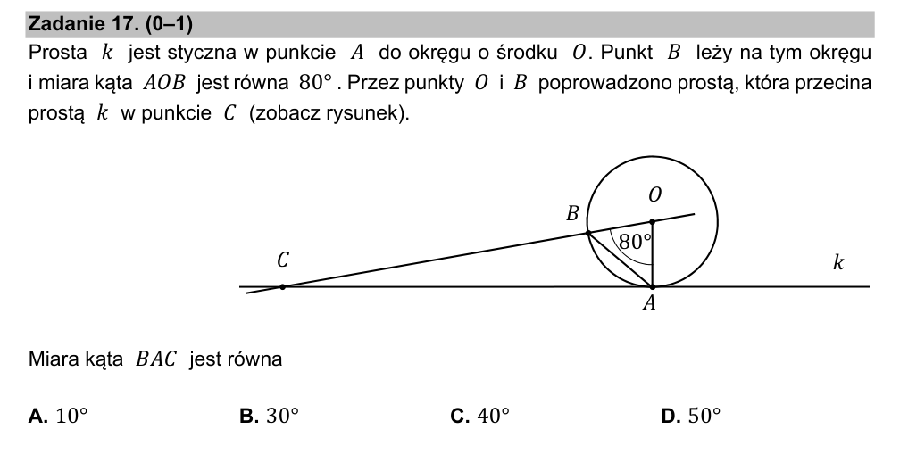 Zadanie 17 z arkusza CKE, maj 2021 (oryginał)