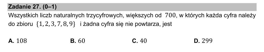 Zadanie 27 z arkusza CKE, maj 2021 (oryginał)