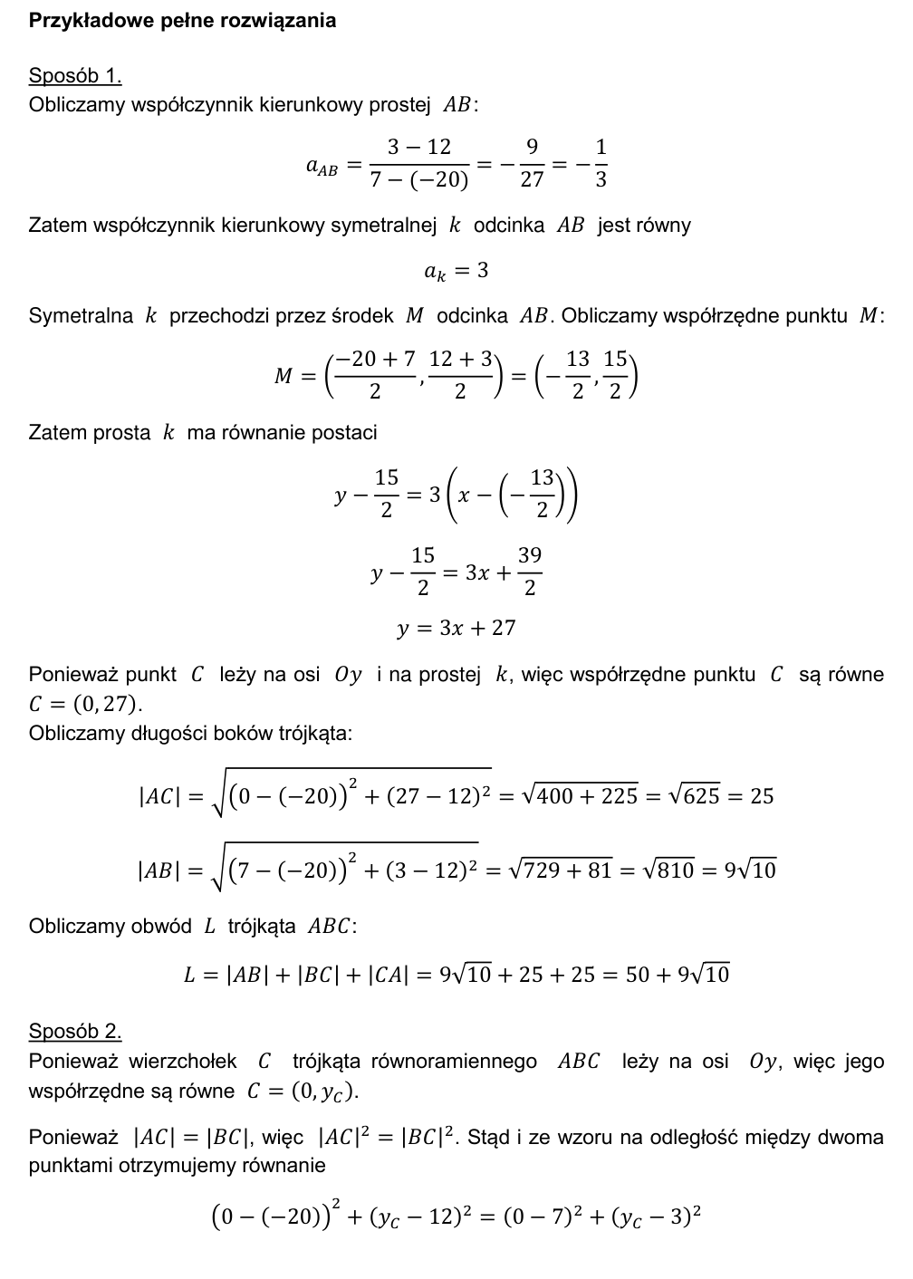 Przykładowe rozwiązanie CKE do zadania 35