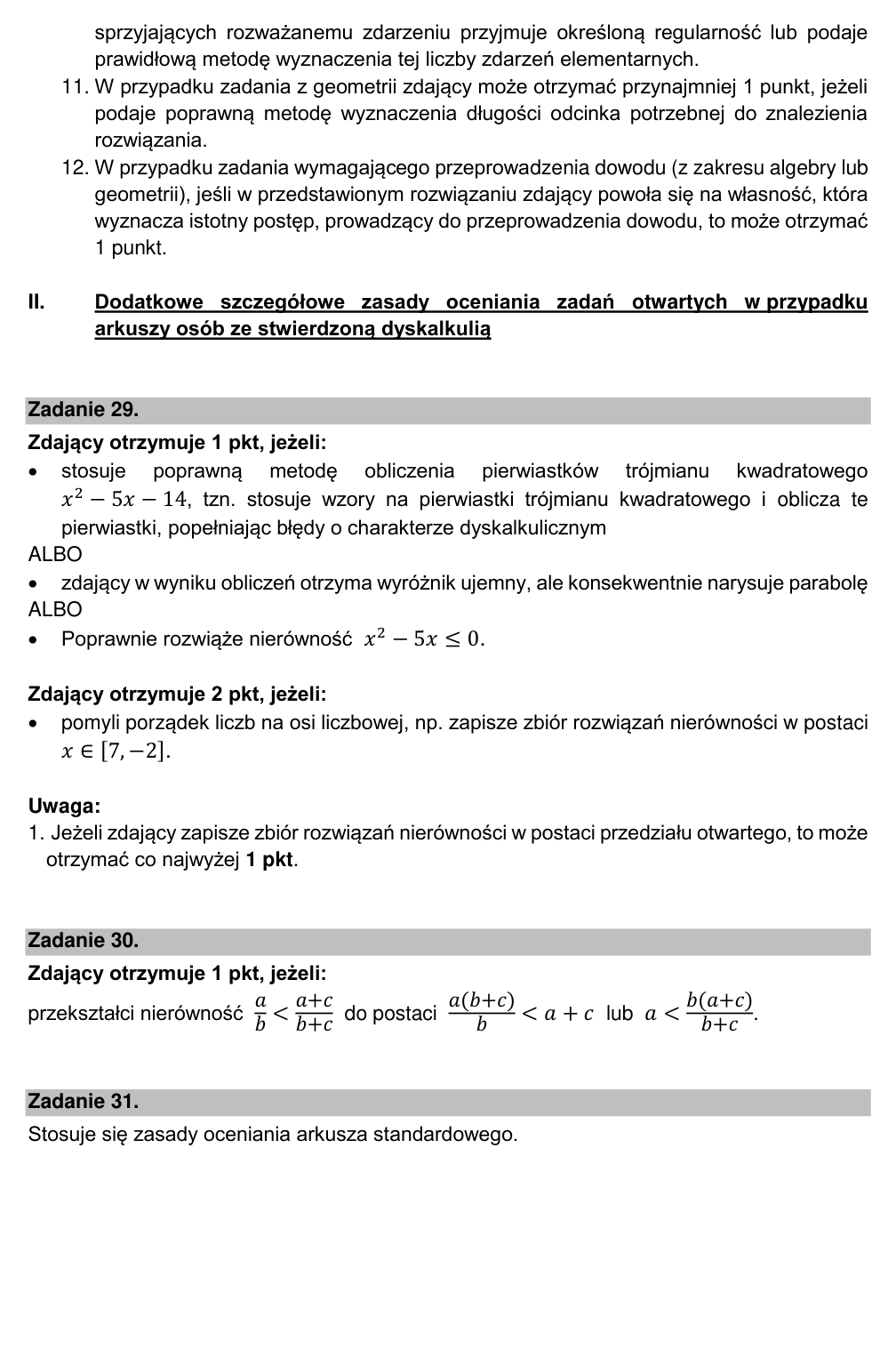 Przykładowe rozwiązanie CKE do zadania 35