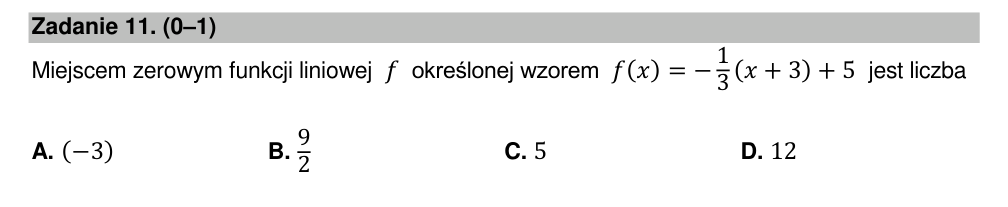 Zadanie 11 z arkusza CKE, maj 2022 (oryginał)
