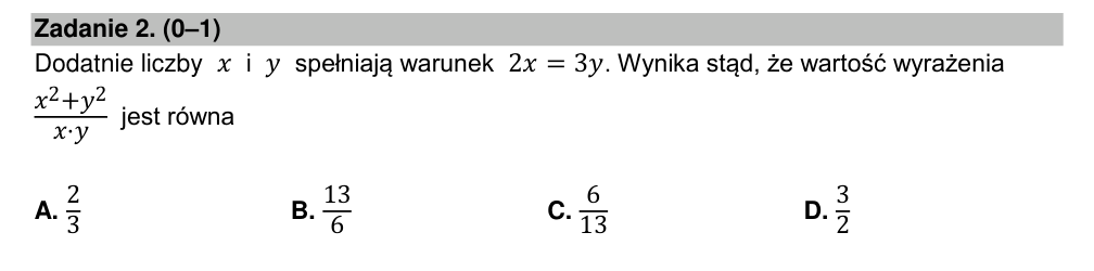 Zadanie 2 z arkusza CKE, maj 2022 (oryginał)