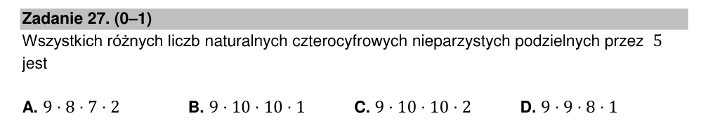 Zadanie 27 z arkusza CKE, maj 2022 (oryginał)