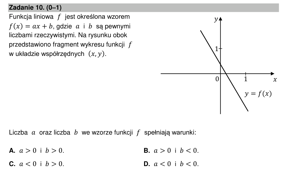 Zadanie 10 z arkusza CKE, maj 2023 (oryginał)