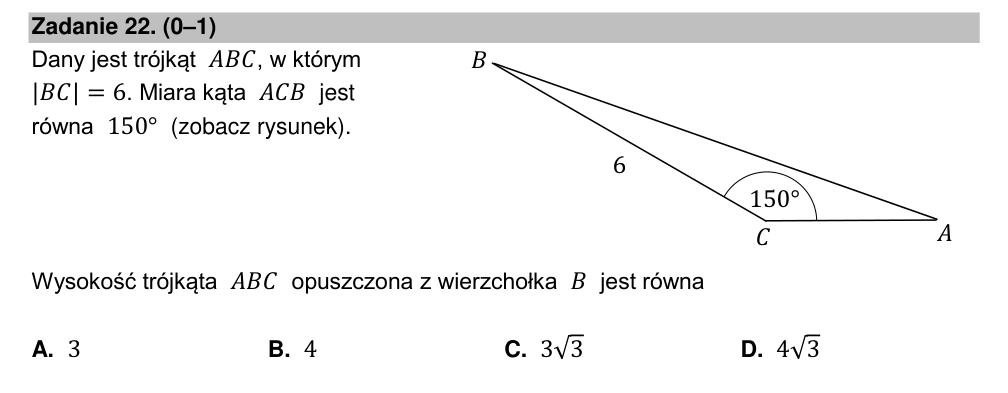 Zadanie 22 z arkusza CKE, maj 2023 (oryginał)